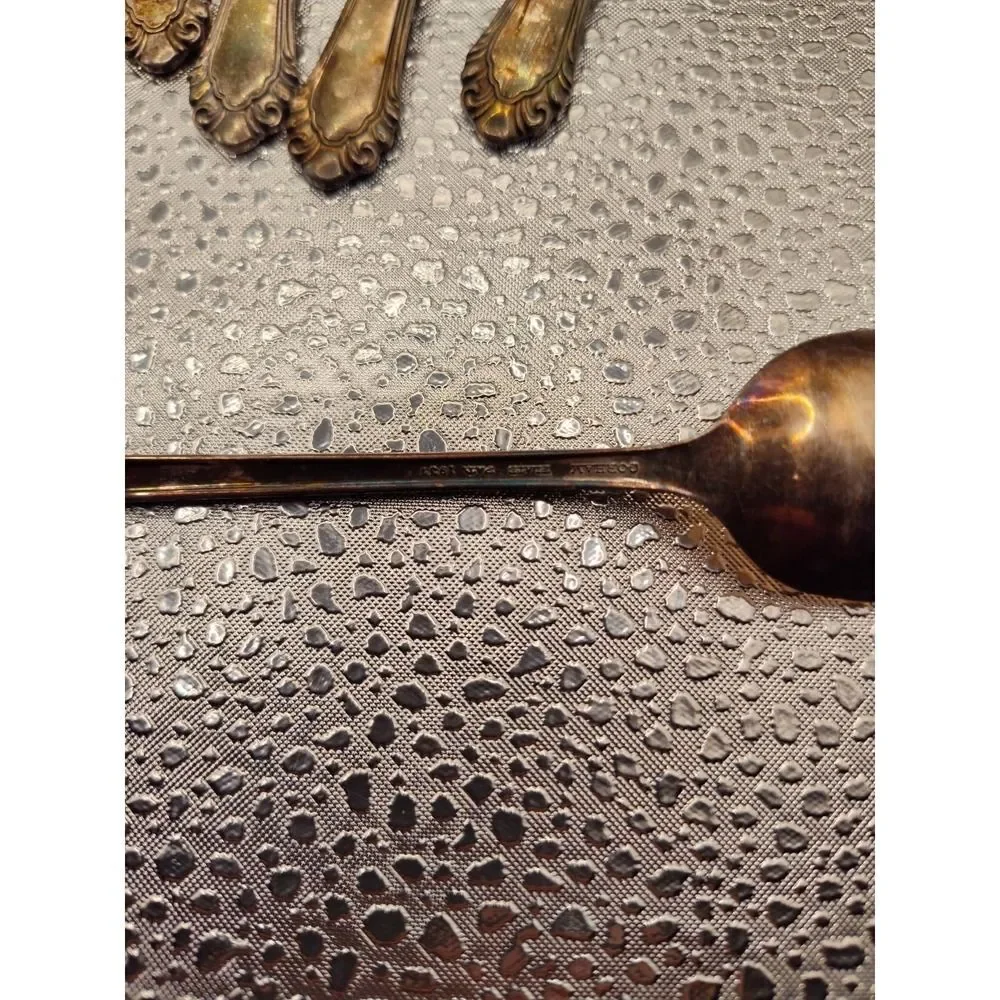 Gorham Cavalier 1937 Set of 8 Iced Tea Spoons 7 1/2 Silver Plate Flatware